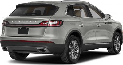 Rear and side view with distinctive taillights and alloy wheels