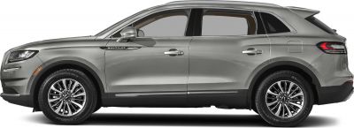 Side profile of SUV with alloy wheels and sleek modern design