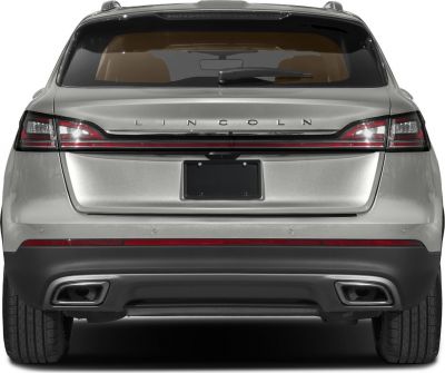 Rear end with LED tail light bar and dual exhaust outlets