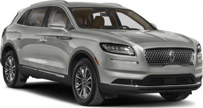 Silver SUV with LED headlights and unique mesh front grille