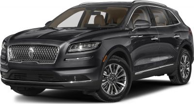 Luxury SUV front three-quarter view with signature grille and headlamps