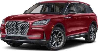 Distinctive front grille and sleek headlights on a modern SUV