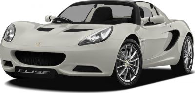 Front view of a sleek sports convertible with aerodynamic design and alloy wheels