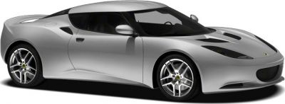 Silver sports coupe with aerodynamic body and alloy wheels in side profile