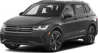 Front and side view of sleek SUV with LED headlights and alloy wheels