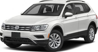 Front angle of SUV with grille, headlights, and alloy wheels