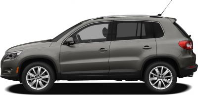 Side profile of compact SUV with alloy wheels