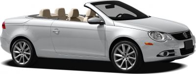 Convertible car with beige leather seats and alloy wheels