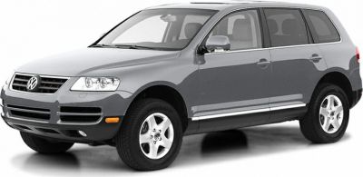 Front and side view of a mid-size SUV with chrome details and alloy wheels