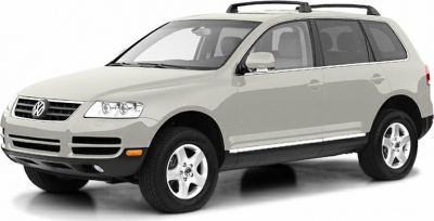 Side front view of a silver mid-size SUV with roof rails and alloy wheels