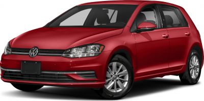 Red 3-door hatchback with detailed front headlights and alloy wheels