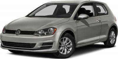 Silver 3-door hatchback front with alloy wheels and grille