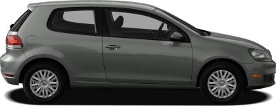 Compact hatchback side profile with two-door design and alloy wheels