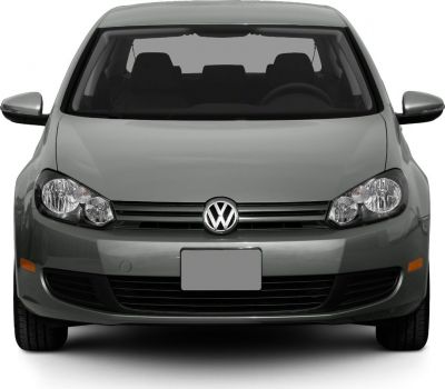 Front view showing headlights, grille, and windshield of a compact hatchback