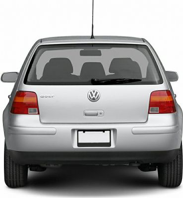 Rear view of a 5-door hatchback with taillights and rear window wiper