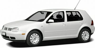 Side view of white 5-door compact hatchback with smooth design