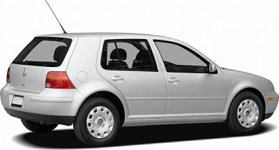 Side rear view of silver 5-door hatchback with rear light cluster and compact design