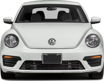 Front view with round headlights, grille, and bumper details