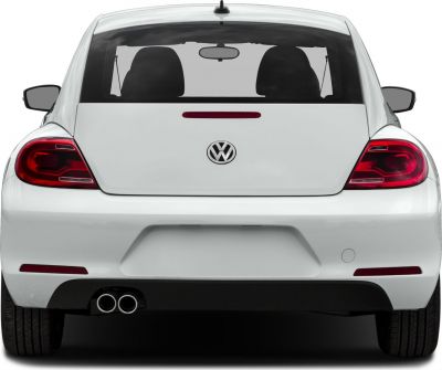 Rear view with dual exhaust and distinctive tail lights