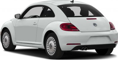 Rear side view of a rounded hatchback with distinctive taillights