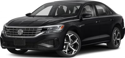 Front grille, headlights, and alloy wheels of a sleek black sedan.