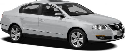 Front-side view of a sedan featuring alloy wheels and headlight design