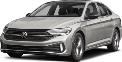 Front grille and LED headlights on a modern sedan