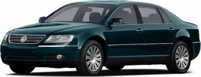 luxury sedan with extended wheelbase side front view