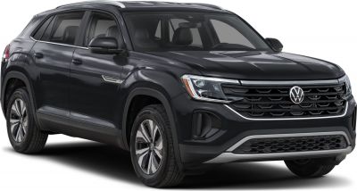 Redesigned front grille and LED headlights on a black SUV