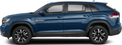Side profile of an SUV with modern alloy wheels and prominent body lines