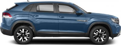 Side profile of SUV with alloy wheels and tinted windows
