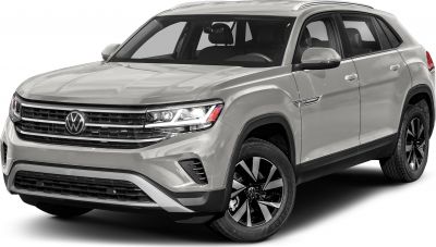 Front and side view of SUV with LED headlights and alloy wheels