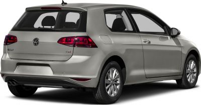 Hatchback rear side profile with taillights and alloy wheels