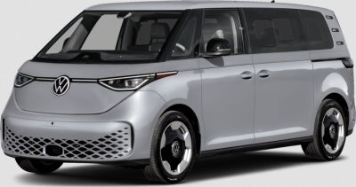 Electric van with aerodynamic shape and full LED headlights