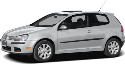Silver compact 3-door hatchback with rounded headlights and black side trim