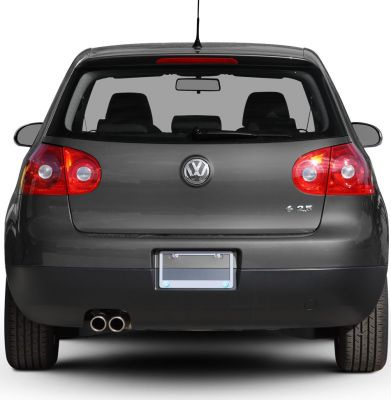 Rear hatch and taillights with dual exhaust and 2.5 badge