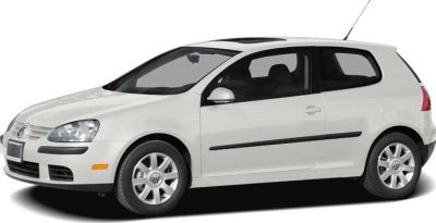 White 3-door compact hatchback with sunroof and front side view