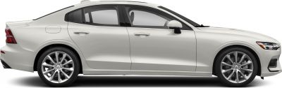 Side profile with alloy wheels of a sleek modern sedan