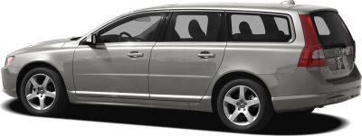 Side view of station wagon with alloy wheels and sleek profile