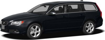 Black station wagon with alloy wheels viewed from the side