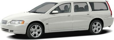 Extended white wagon with elongated rear and five doors side view