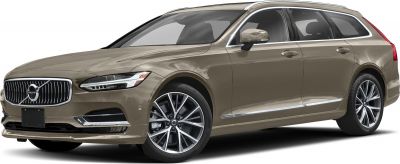 Luxury station wagon front and side view with alloy wheels and chrome trims