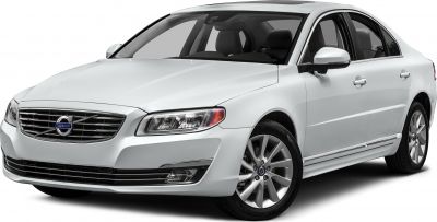 Front grille and headlights of a sleek sedan