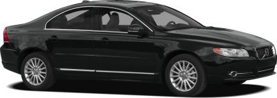 Side profile of a sedan with alloy wheels and sleek body lines