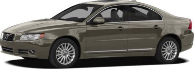 Side profile of a four-door luxury sedan with alloy wheels and chrome detailing