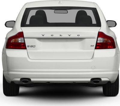 Rear view with dual exhausts and distinct taillights.