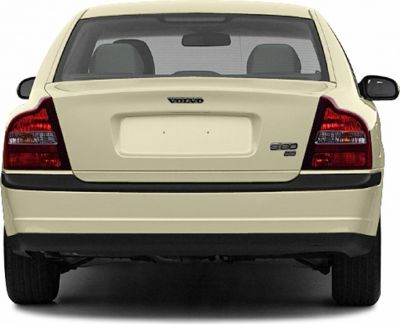 Rear view of a sedan with distinct tail lights and trunk design