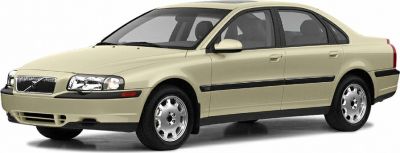 front view and side profile of a classic sedan with alloy wheels