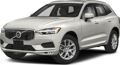 Front view showcasing vertical grille and LED headlight design