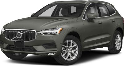 Front side view of an SUV with distinctive grille and LED headlights